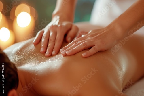 Soothing Spa Experience: Professional Back Massage for Wellness and Relaxation