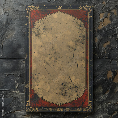 a blank tarot card - generative ai