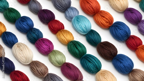 Balls of Colourful Wool Yarn, Soft Yarn, Hand-Woven Rainbow Yarn for Crochet and knitting 
