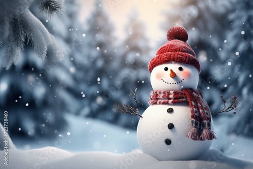 snowman christmas snow winter holiday © Irum