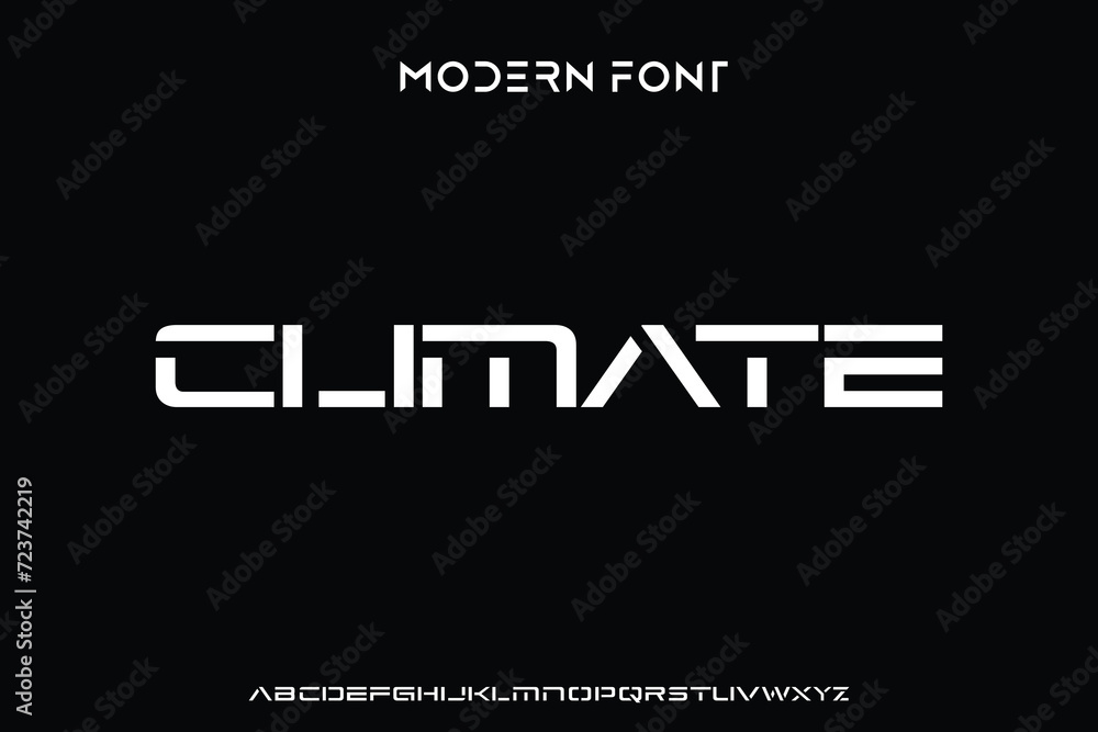 Naklejka premium Creative modern technology alphabet fonts. Abstract typography urban sport, techno , fashion, digital, future creative logo font. vector illustration
