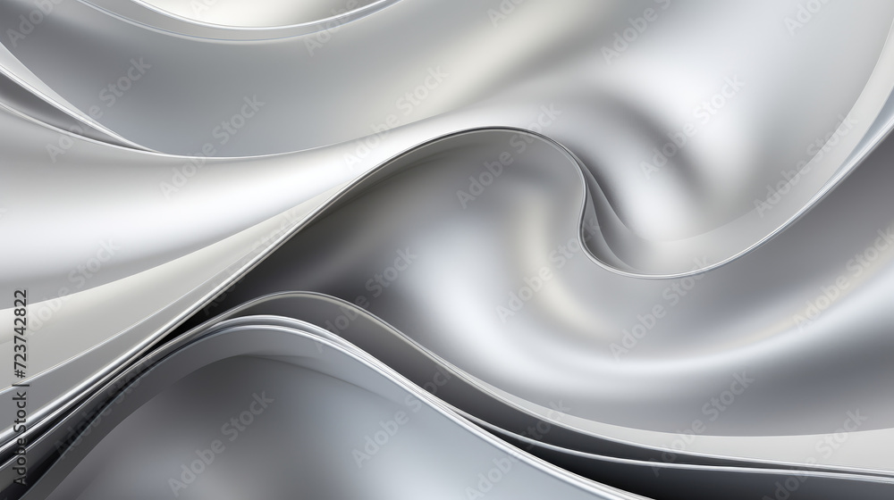Aluminum wavy pattern background wallpaper in gray color Aluminum wavy pattern background wallpaper in gray color