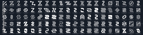 collection abstract letter Z logo design. modern logotype Z design with white color. vector illustration