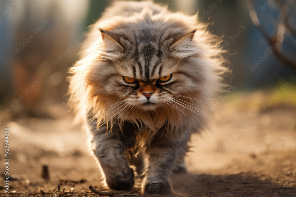Angry looking cat