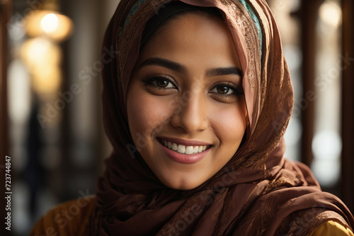 Cultural Charm Captivating Portrait of an Arabian Beauty