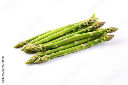 Asparagus vegetable, isolated white background