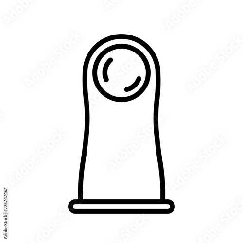 female condom line icon