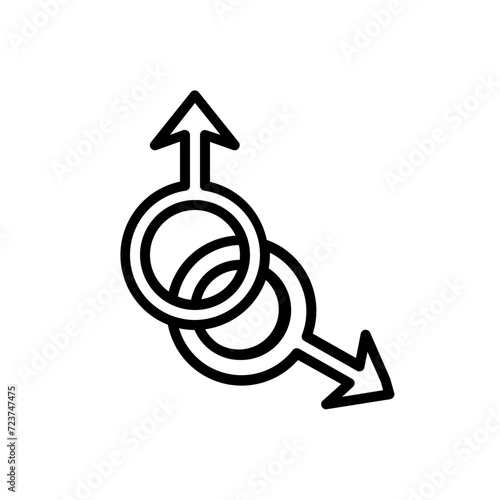 gay line icon
