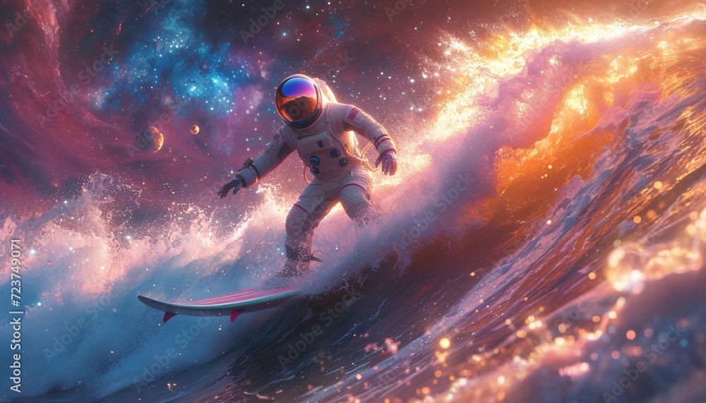 Astronaut Surfer Generative AI Astronaut Surfer Generative AI