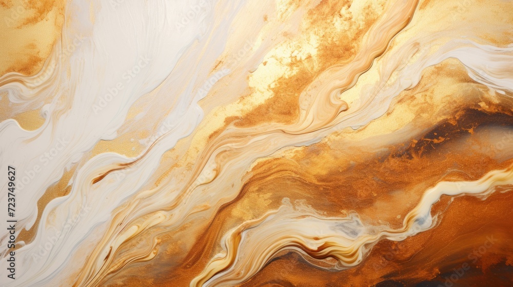 Warm Toned Abstract Marble Fluid Art Warm Toned Abstract Marble Fluid Art