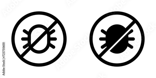 Editable anti flea and tick vector icon. Veterinary, animal, pet care, pet shop. Part of a big icon set family. Perfect for business, web and app interfaces, presentations, infographics, etc