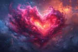 Pink Heart in the Sky: A Love Story for the Month of Love Generative AI
