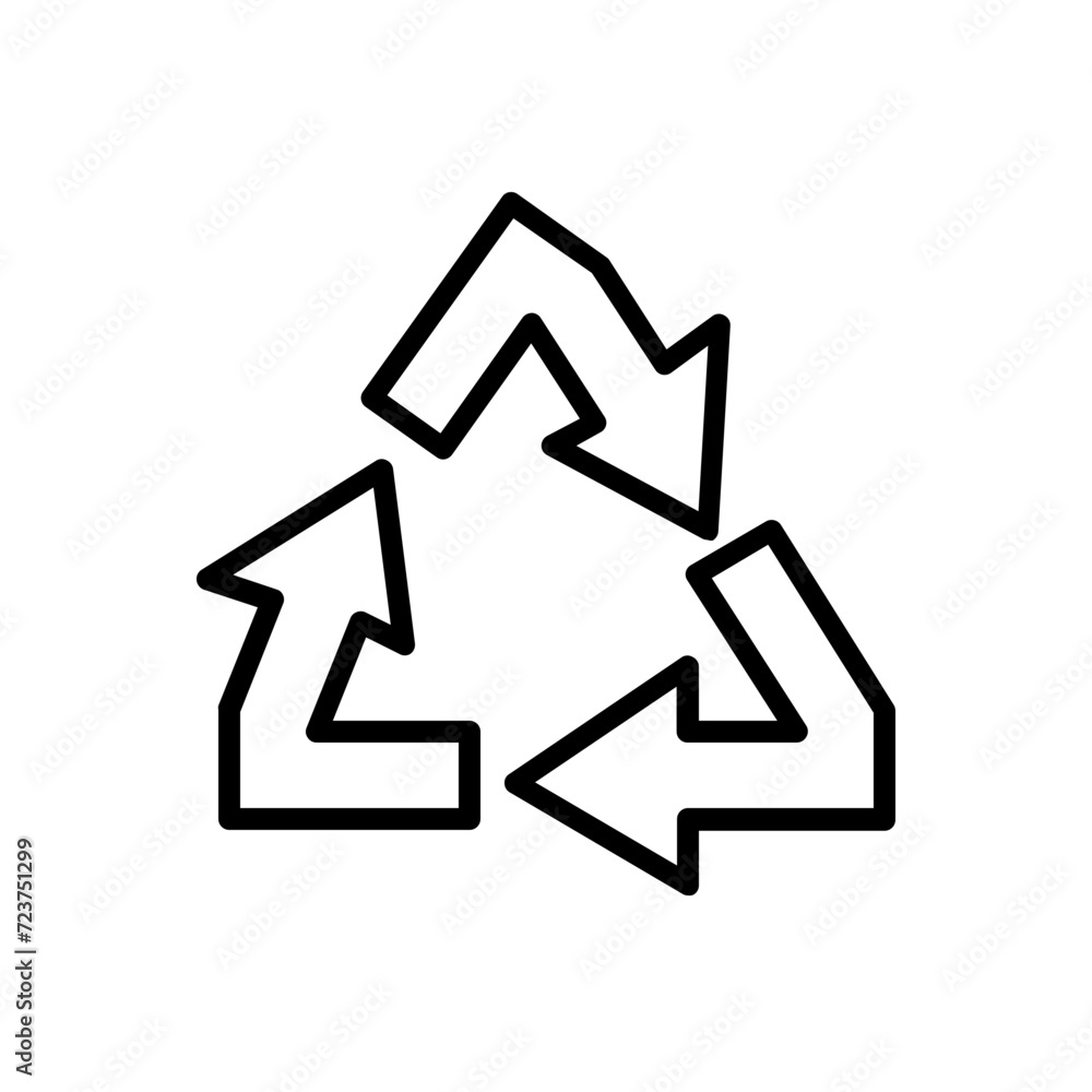 recycle line icon recycle line icon