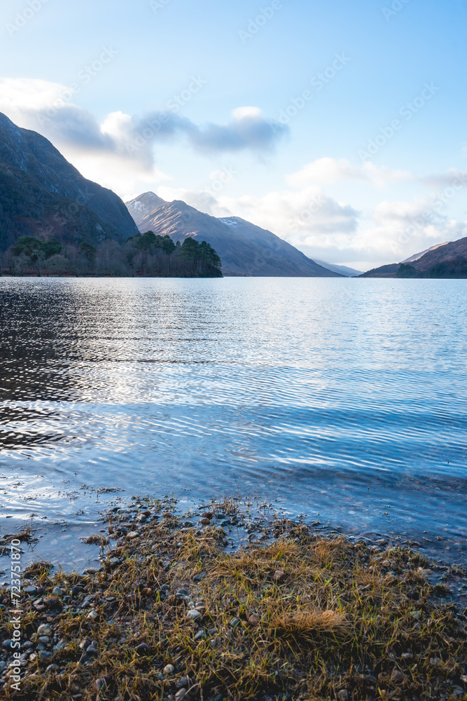 a peaceful morning at Loch Shiel, Glenfinnan, Scotland.