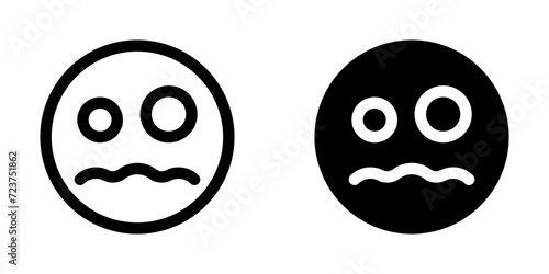 Editable scared face expression emoticon vector icon. Part of a big icon set family. Part of a big icon set family. Perfect for web and app interfaces, presentations, infographics, etc photo