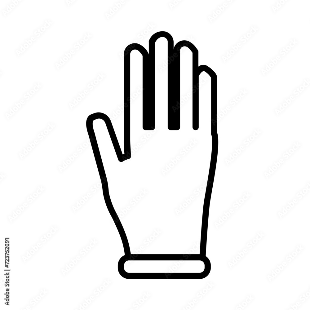 gloves line icon gloves line icon