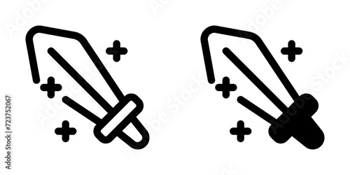 Editable RPG, role-playing, game, sword vector icon. Video game, game elements. Part of a big icon set family. Perfect for web and app interfaces, presentations, infographics, etc