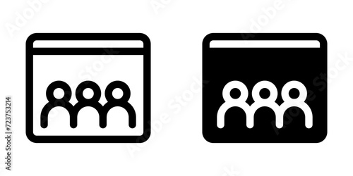 Editable online classroom vector icon. Online learning, course, tutorial. Part of a big icon set family. Perfect for web and app interfaces, presentations, infographics, etc