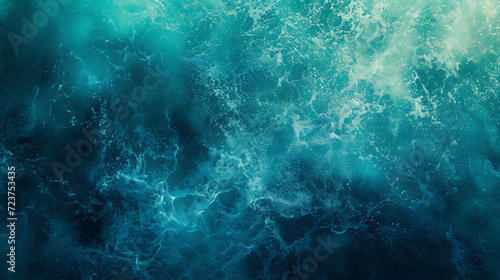 Plunge into an underwater fantasy with gradients of blue and green, coupled with a grainy texture, crafting a mesmerizing aquatic poster or banner.