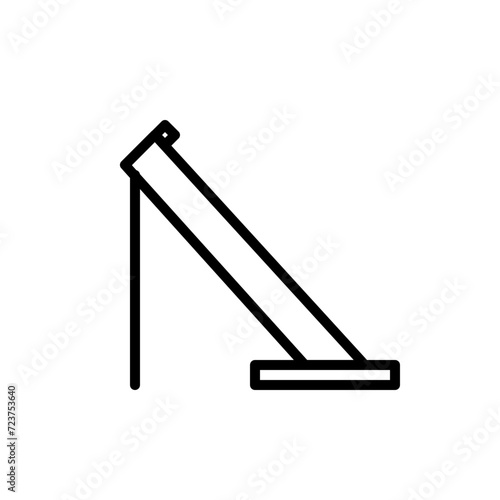bomb thrower line icon