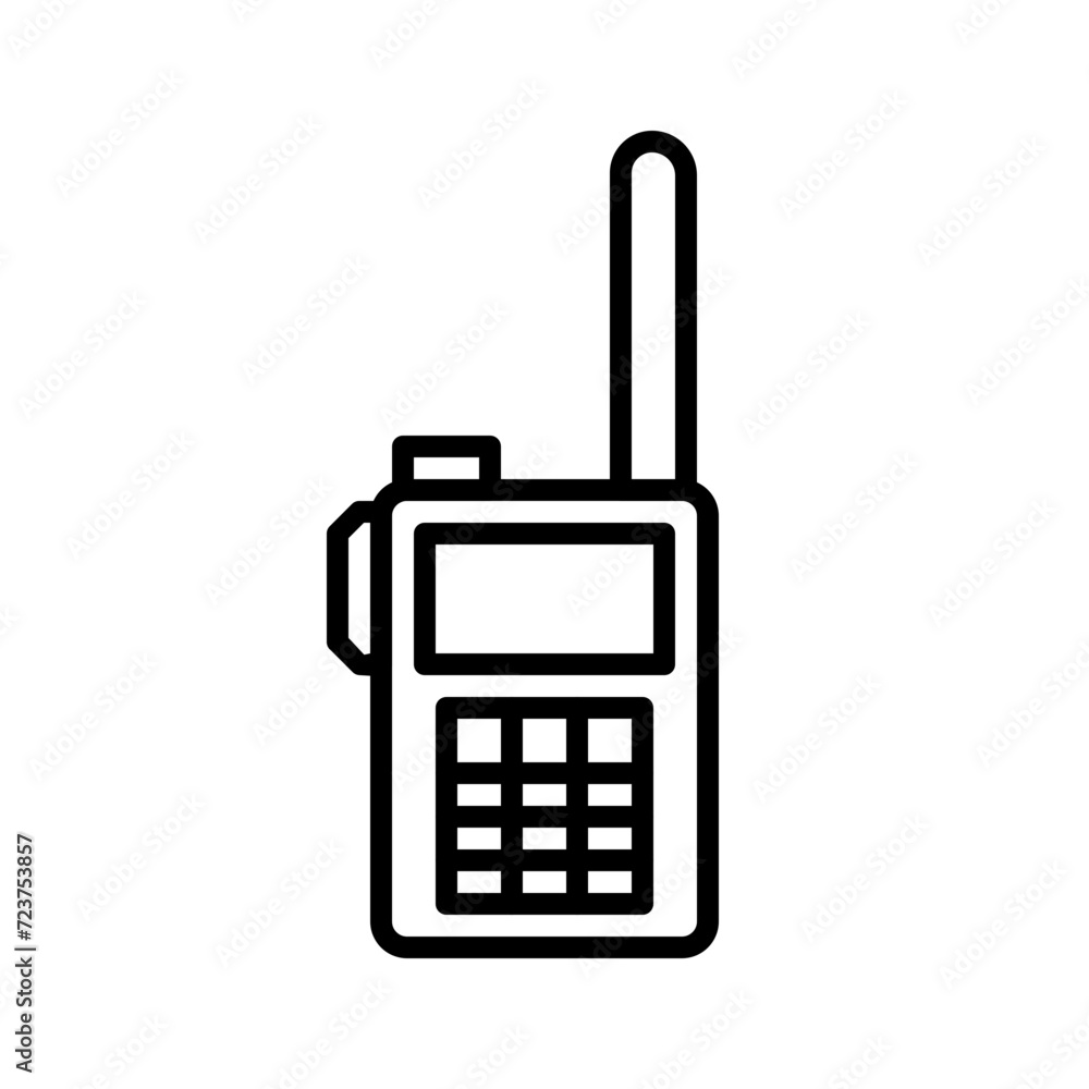 walkie talkie line icon walkie talkie line icon