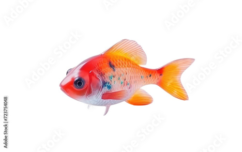 fish plastic for fun toys on white or PNG transparent background.