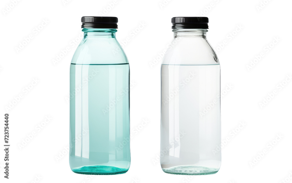 bottles of water small colored mix on white or PNG transparent background. bottles of water small colored mix on white or PNG transparent background.