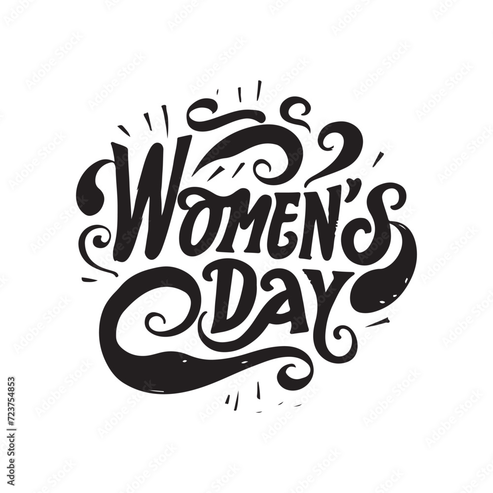 Happy Women's day slogan t shirt vector illustration Happy Women's day slogan t shirt vector illustration