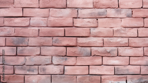Brick wall background, light pink colorful grunge texture or pattern for design. Generative ai