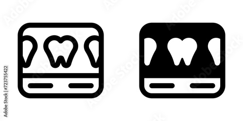 Editable dental scan vector icon. Dentistry, healthcare, medical. Part of a big icon set family. Perfect for web and app interfaces, presentations, infographics, etc