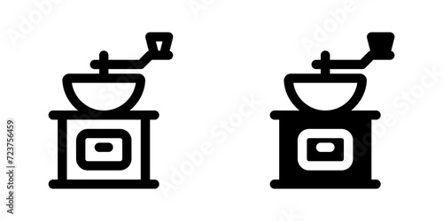 Editable coffee grinder vector icon. Cafe, coffee shop, restaurant, drink, beverages. Part of a big icon set family. Perfect for web and app interfaces, presentations, infographics, etc