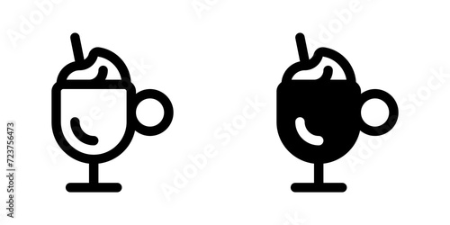 Editable frappe vector icon. Cafe, coffee shop, restaurant, drink, beverages. Part of a big icon set family. Perfect for web and app interfaces, presentations, infographics, etc