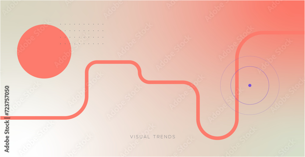 Trends Background Visual trends 2024. Trendy background design with color gradations ...