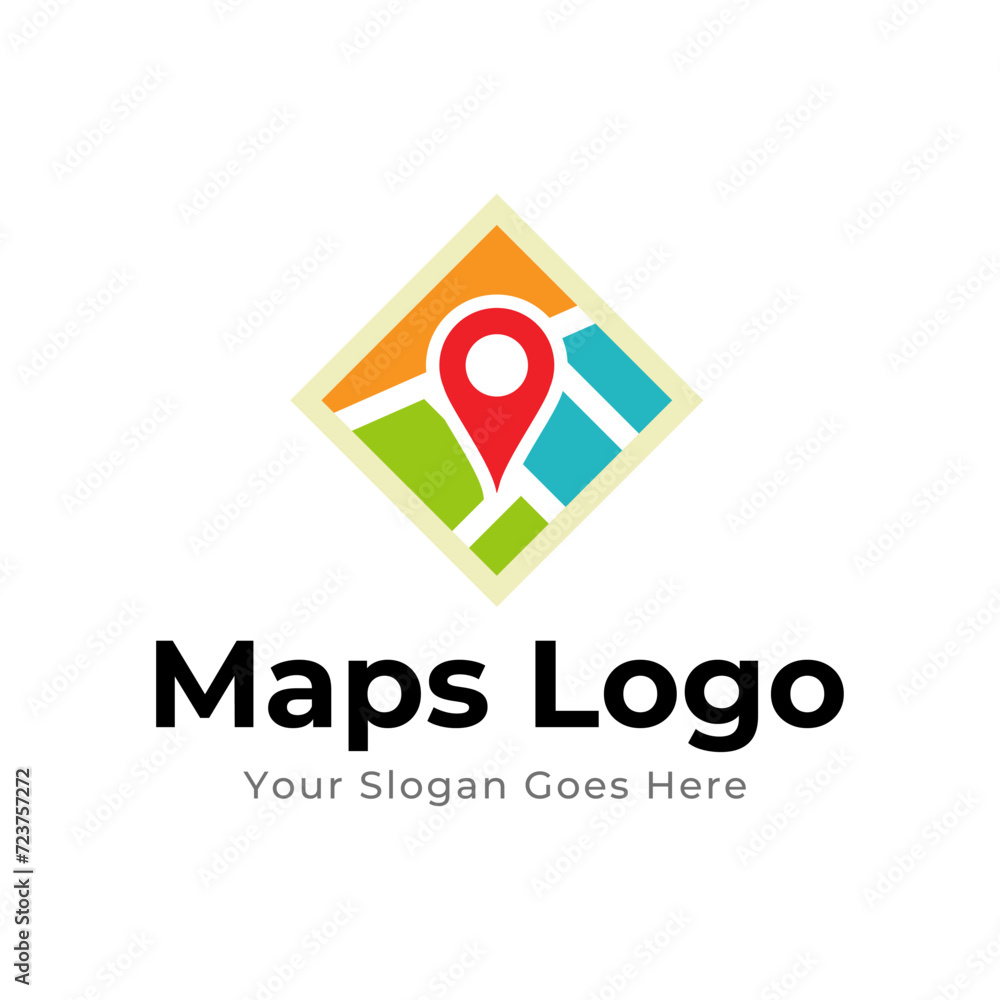 Map Pin Logo Design Element. Map pin location icon logo design Map Pin Logo Design Element. Map pin location icon logo design