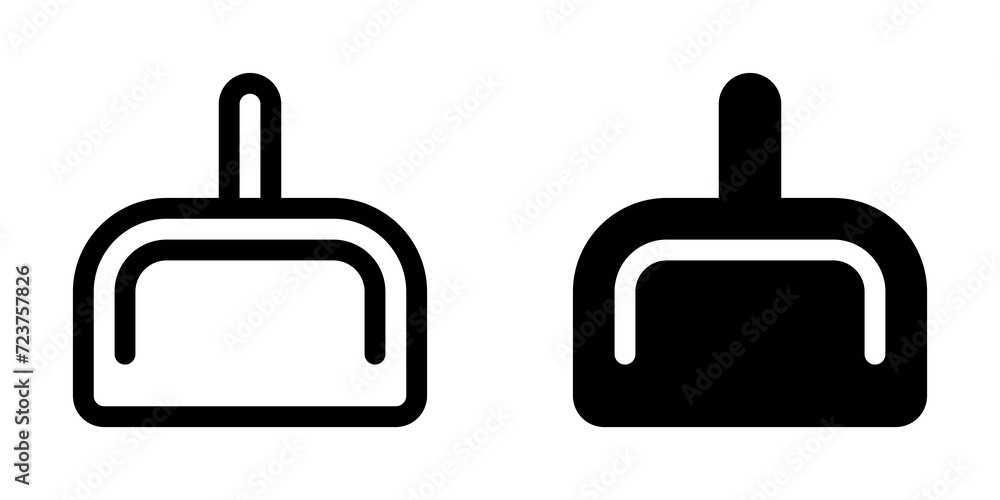 Obraz premium Editable dustpan vector icon. Part of a big icon set family. Perfect for web and app interfaces, presentations, infographics, etc
