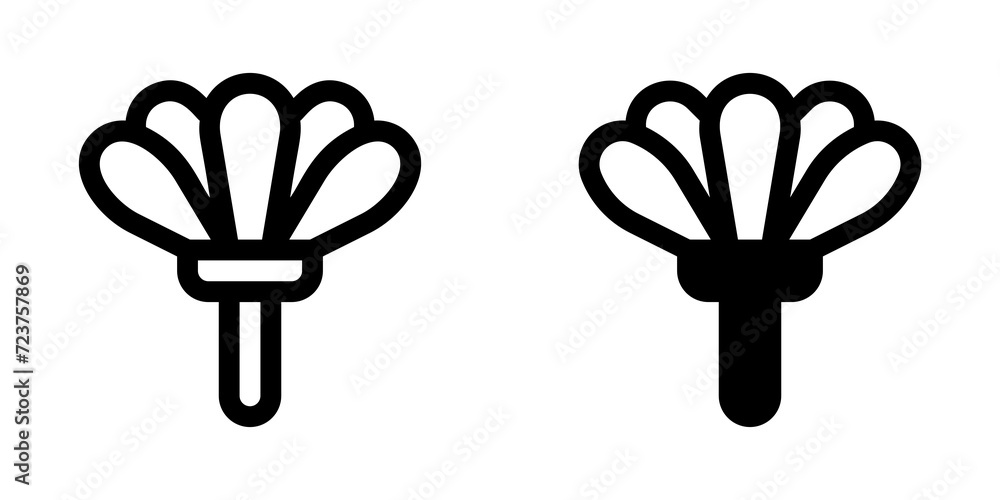 Fototapeta premium Editable feather duster vector icon. Part of a big icon set family. Perfect for web and app interfaces, presentations, infographics, etc