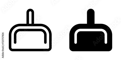 Editable dustpan vector icon. Part of a big icon set family. Perfect for web and app interfaces, presentations, infographics, etc