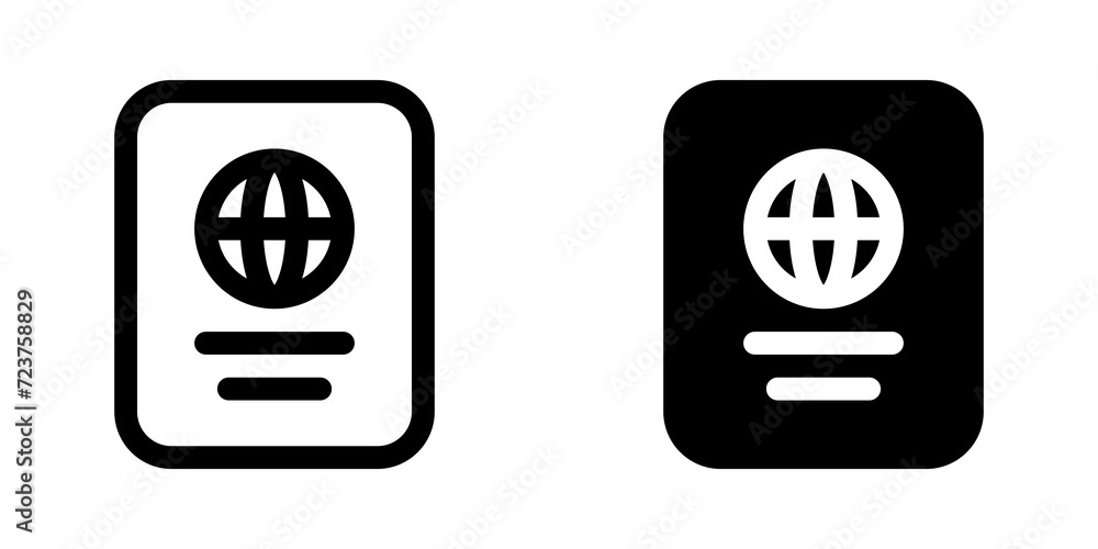Editable passport vector icon. Part of a big icon set family. Perfect for web and app interfaces, presentations, infographics, etc Editable passport vector icon. Part of a big icon set family. Perfect for web and app interfaces, presentations, infographics, etc