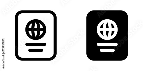 Editable passport vector icon. Part of a big icon set family. Perfect for web and app interfaces, presentations, infographics, etc