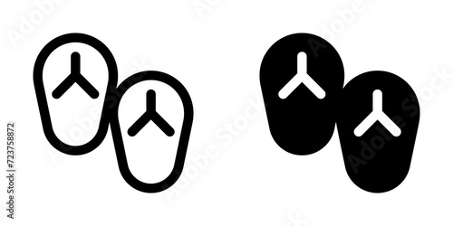 Editable flip-flop vector icon. Part of a big icon set family. Perfect for web and app interfaces, presentations, infographics, etc