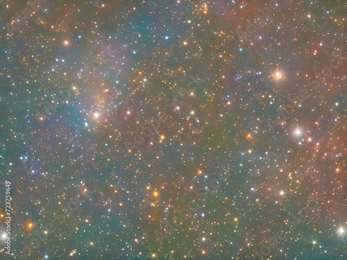 stars with Deep space nebulae