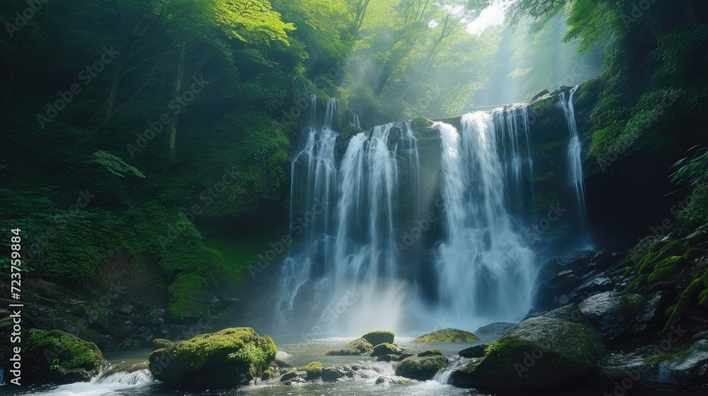 Tranquil Waters: Capturing the Essence of a Waterfall Tranquil Waters: Capturing the Essence of a Waterfall