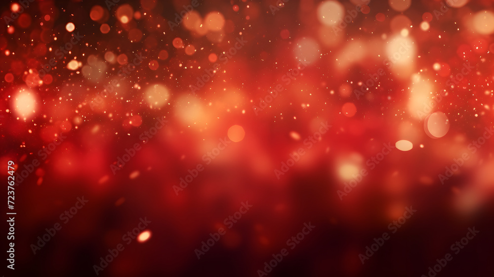 abstract of red glow particle with bokeh background abstract of red glow particle with bokeh background