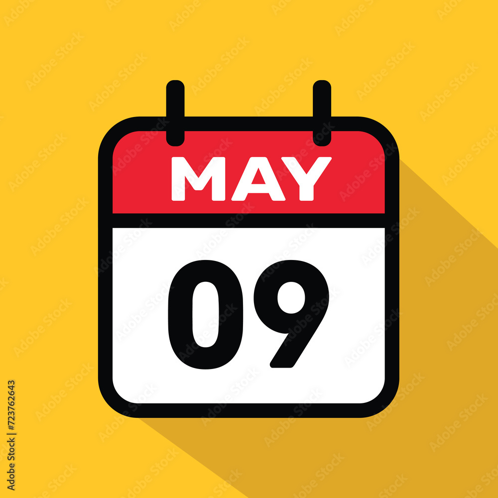 Calendar 8 may Vector illustration background design. Calendar 8 may Vector illustration background design.