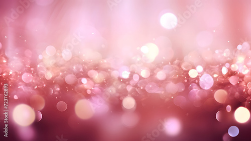 abstract of pink glow particle with bokeh background