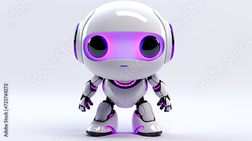 a futuristic cute android domestic friendly  robot  © PixelPulse