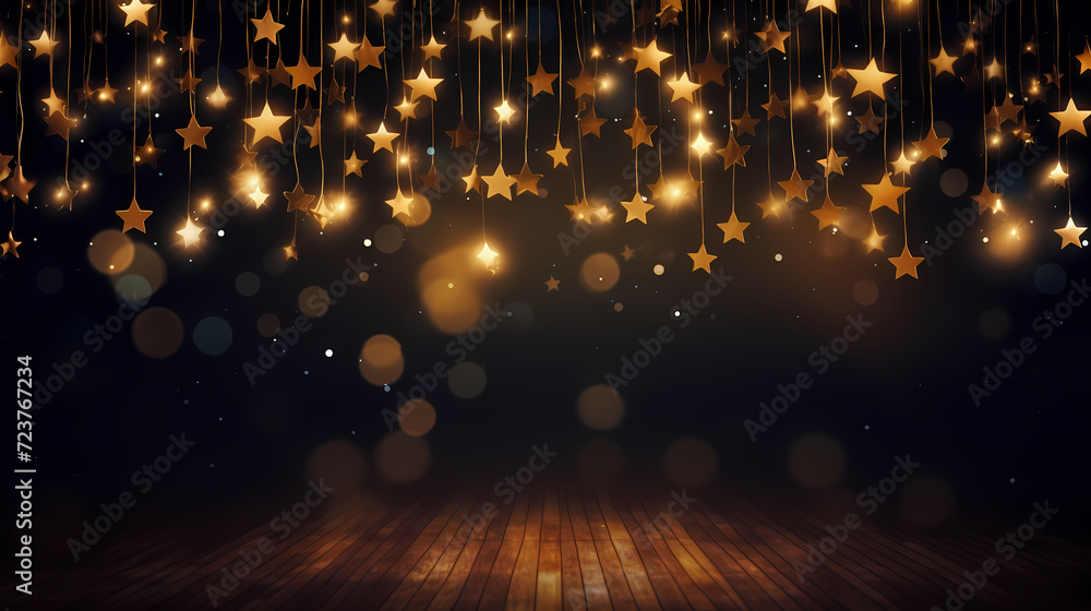 Obraz premium Featuring stunning soft bokeh lights and shiny elements. Abstract festive and new year background