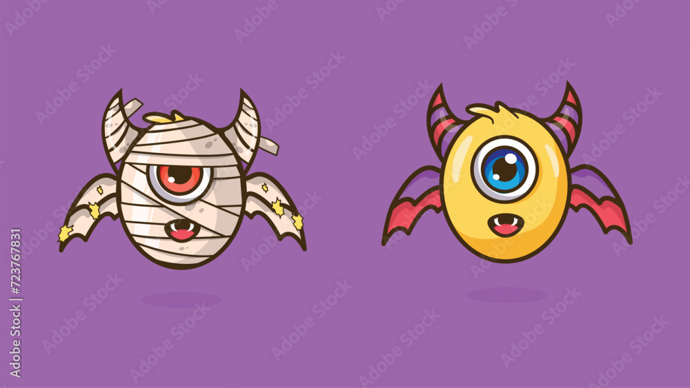 Day and night Monster Cute Wallpaper