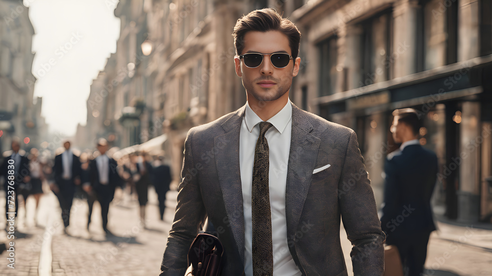 Businessman in sunglasses