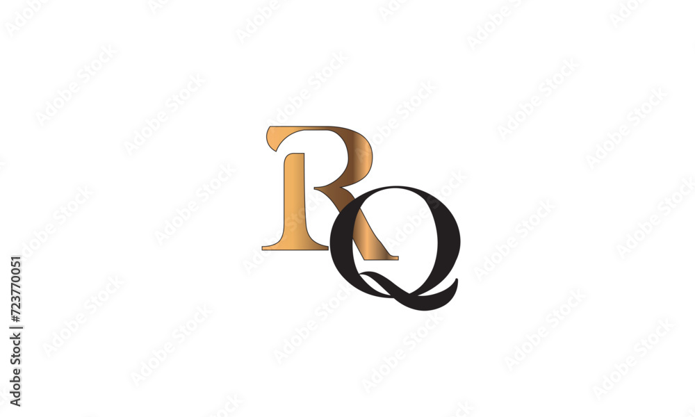 RQ, QR, R, Q Abstract Letters Logo Monogram RQ, QR, R, Q Abstract Letters Logo Monogram
